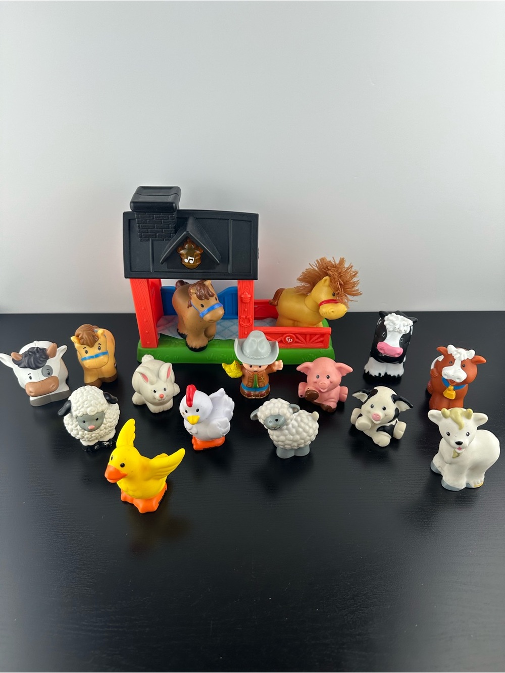 Fisher Price Little People Farmer and 14 Farm Animal Figurines